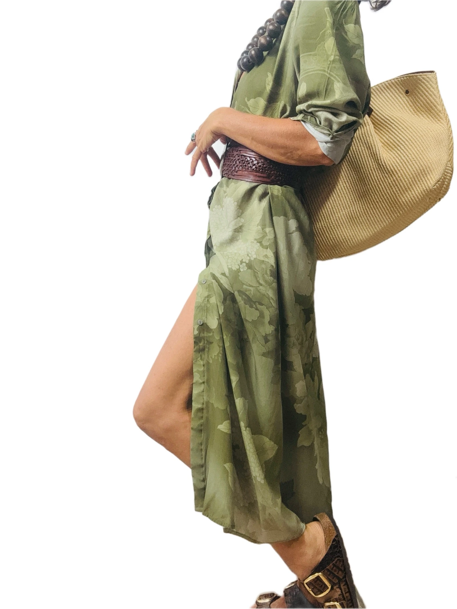 Vestido longo de verão com botões – photo 4
